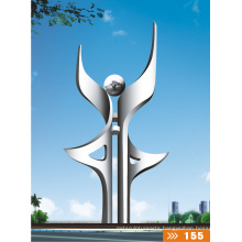 Modern Large Famous Arts Abstract Stainless steel Sculpture for Garden decoration